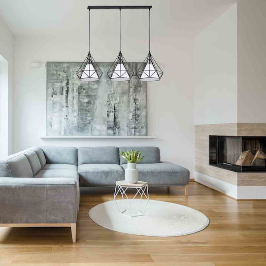 Eko Light Κρεμαστό Φωτιστικό Μαύρο με Ντουί E27