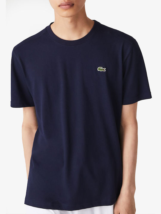 Lacoste Men's Short Sleeve Blouse Dark Blue