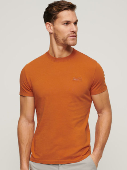 Superdry Men's Short Sleeve Blouse Orange