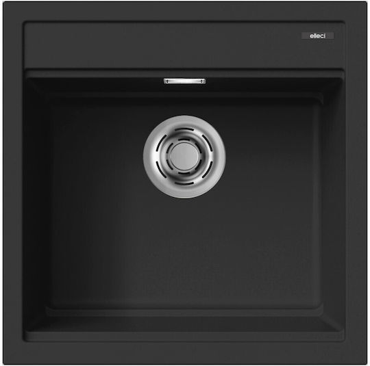 Elleci Best LKB10486 Drop-In Sink Synthetic Granite W51xD51cm Black