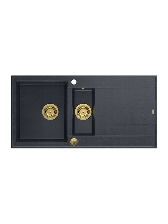 GraniteQ Evan 156 Drop-In Chiuvetă din Granit S...