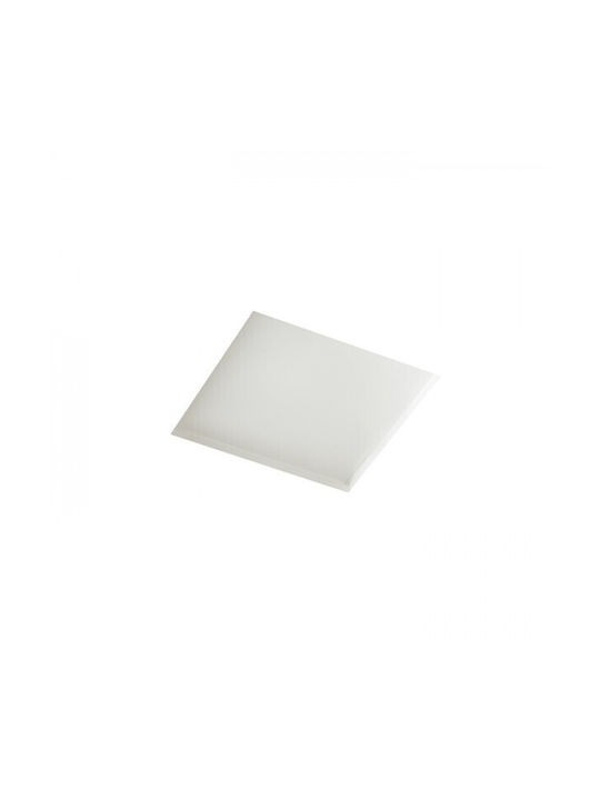 Dan Sq 80 Plaster Recessed Spot with Socket GU10