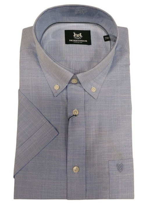 The Bostonians Kurzärmlig Hemd Sky Blue
