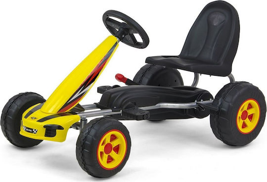 Viper Go-Kart Einsitzer mit Pedal Lizensiert Gelb für 3+ Jahre