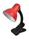 Avide Schreibtischlampe für Fassung E27 und Clip in Rot Farbe