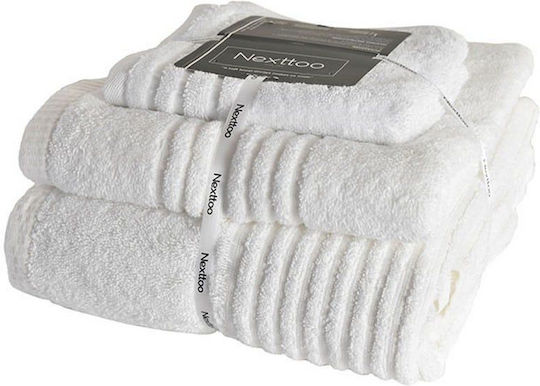 Homeline Πετσέτα Προσώπου 5005 50x90εκ. White Βάρους 600gr/m²