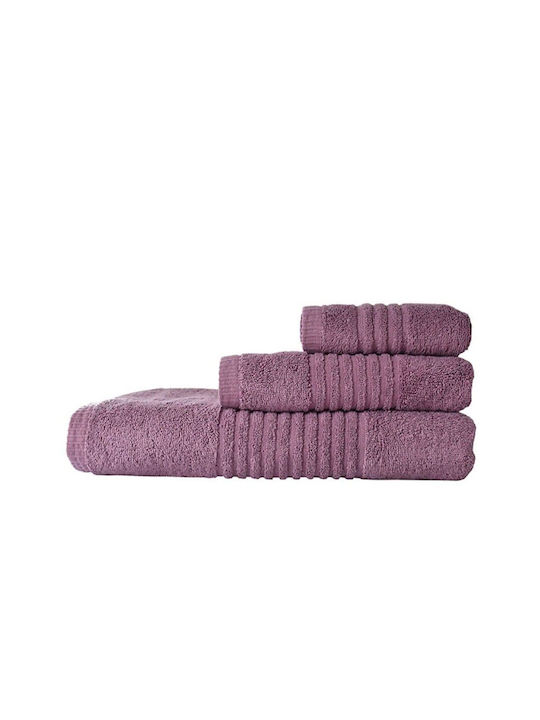 Homeline Πετσέτα Προσώπου 5005 50x90εκ. Mauve Β...
