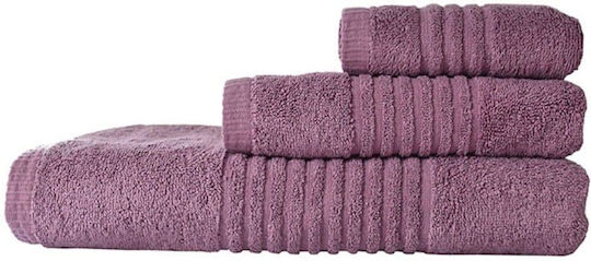 Homeline Προσώπου 5005 50x90εκ. Mauve Βάρους 600gr/m²