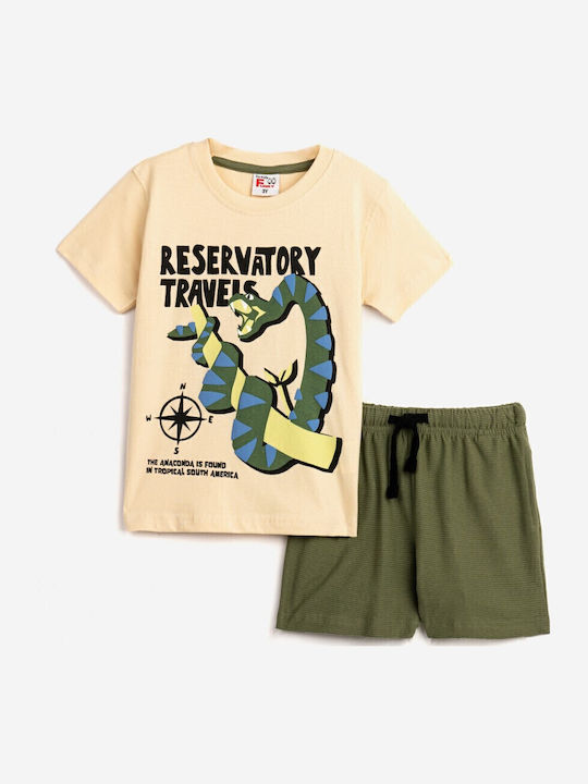 Funky Kids Clothing Set with Shorts Vanilla 2 Pieces
