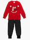 Join Kinder Schlafanzug Winterlich red