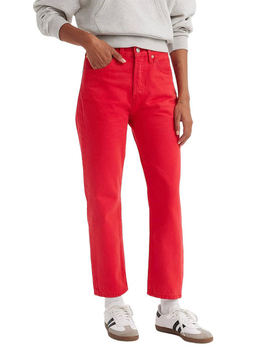 Levi's 501 Γυναικείο Jean Παντελόνι Κόκκινο