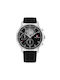 Tommy Hilfiger Multifunction Watch Battery with Black Leather Strap