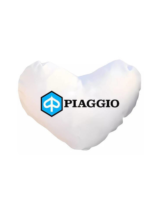 Takeposition Μαξιλάρι Καναπέ I Love Piaggio Λευκό 40x40εκ.
