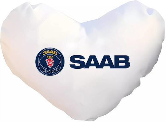 Takeposition Sofa Cushion I Love Saab White 40x40cm