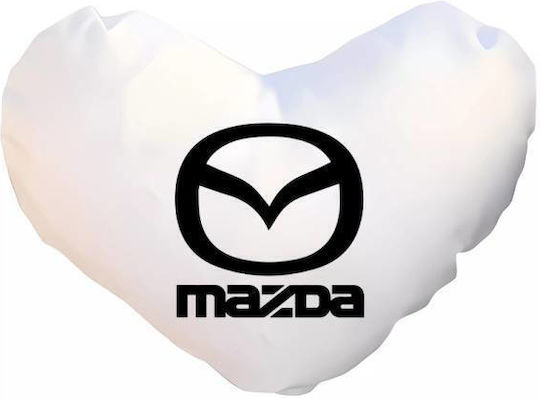 Takeposition Възглавница За Диван I Love Mazda Бяла 40x40см