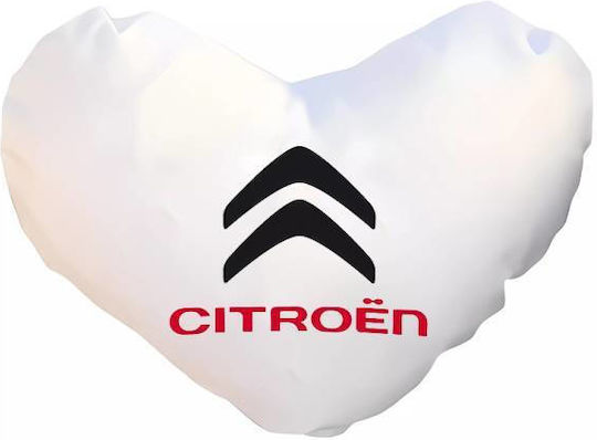 Takeposition Throw Pillow Sofa Cushion I Love Citroen White 40x40cm