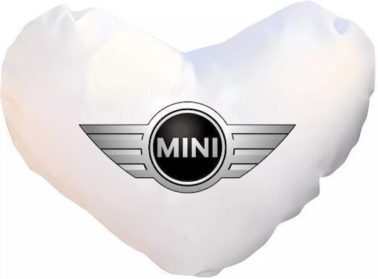 Takeposition Sofa-Kissen I Love Mini Cooper Weiß 40x40cm