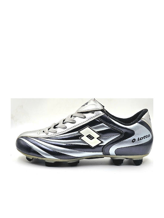 Vertigo III Kids Soccer Cleats Molded Silver