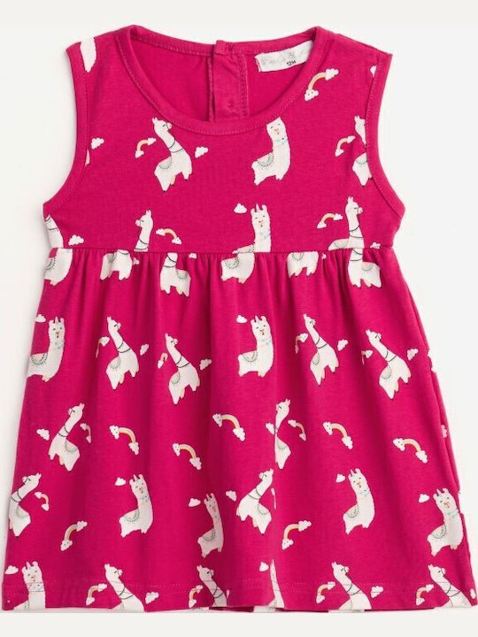 Funky Children's Dress Sleeveless Fuchsia