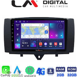 LM Digital Car-Audiosystem für Smart FürZwei 2011> 2015 (Bluetooth/USB/WiFi/GPS/Android-Auto)