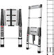Teleskopische Leiter Aluminium Stufen mit maximaler Höhe 2.6m