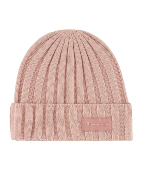 Champion Beanie Unisex Beanie Knitted in Pink color