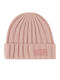 Beanie Unisex Σκούφος Πλεκτός σε Ροζ χρώμα
