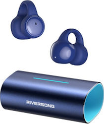 Riversong AirClip L3 In-ear Bluetooth Handsfree Ακουστικά με Θήκη Φόρτισης Μπλε