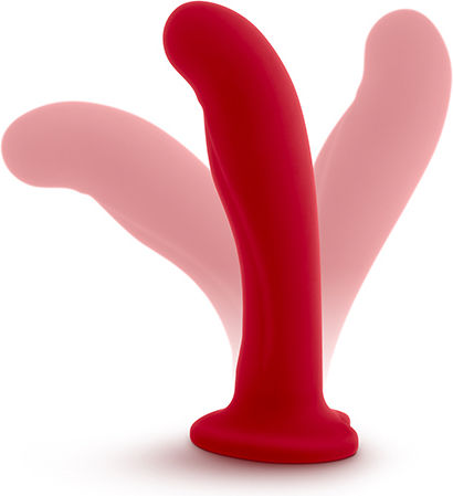 Blush Temptasia Jezebel Dildo με Βεντούζα Κόκκινο 15cm
