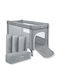 Moby System Happy Traveller Basic Laufstall mit Matratze Gray 128x68cm