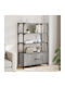 Bookcase Grey 70x30x109.5cm