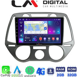 LM Digital Car-Audiosystem für Hyundai i20 2008 > 2014 (Bluetooth/USB/WiFi/GPS/Android-Auto) mit Touchscreen 9"