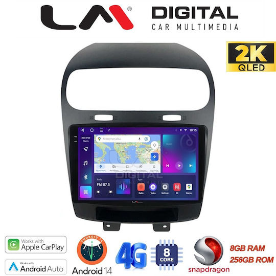 LM Digital Auto-Audiosystem für Fiat Freemont 2008> (Bluetooth/USB/WiFi/GPS/Apple-Carplay/Android-Auto) mit Touchscreen 9.5"
