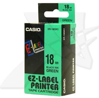 Casio Label Maker Tape in Green Color 1pcs
