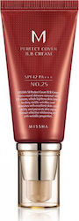 Missha M Perfect Cover PA+++ BB Cream 25 Bej cald 25 Warm Beige Hidratantă Cremă Pentru Față cu SPF42 cu Acid Hialuronic & Ceramide 20ml