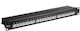 Microconnect Shielded Patch Panel for Rack 19" with 24 cat6 Ports Black
