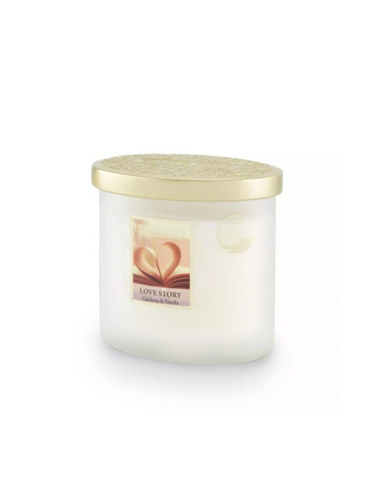 Heart & Home Scented Soy Candle Ιστορία Αγάπης Jar Brown 220gr 1pcs