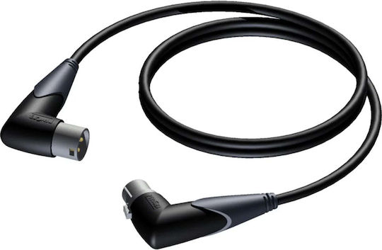 Procab Cable XLR male - XLR female Μαύρο 5m (CLA904/5)