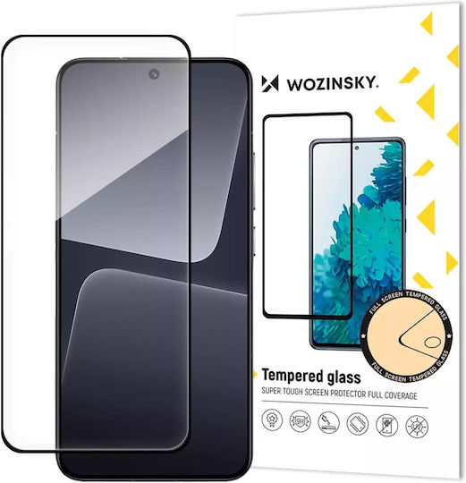 Hurtel Full Glue Full Face Tempered Glass Μαύρο (Xiaomi 14)