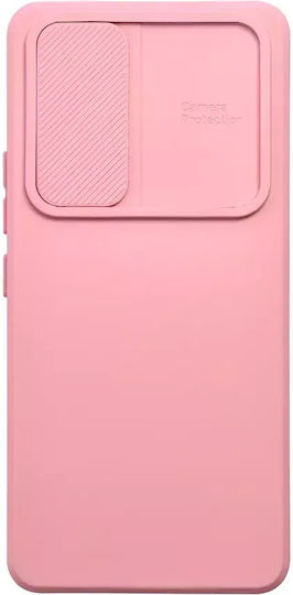 Techwave Camslider Umschlag Rückseite Silikon Rosa (Galaxy A05S)