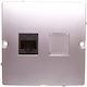 Kontakt-Simon Single Network Socket RJ45 with Cat5 Type Frame in Gray Color WMUK-0510F2-4011
