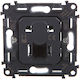 Legrand Valena Μονή Πρίζα Δικτύου RJ45 χωρίς Πλαίσιο Τύπου Cat5 σε Μαύρο Χρώμα 753040