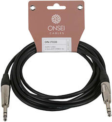 Onsei ON-I7030 6.3mm male - 6.3mm male 3m