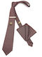 Legend Accessories Men's Tie Set Printed in Burgundy Color