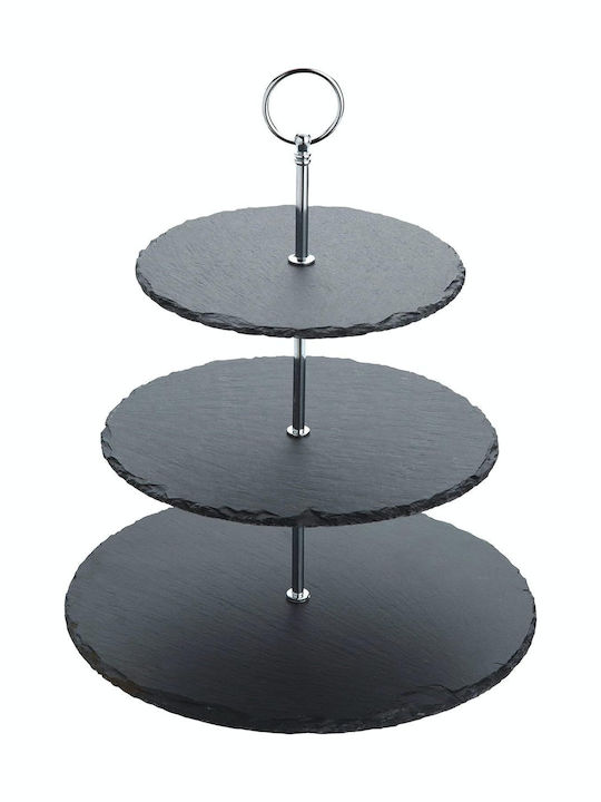 Kitchen Craft Stone Dessert Tower Stand 28.5x28.5x34.5cm