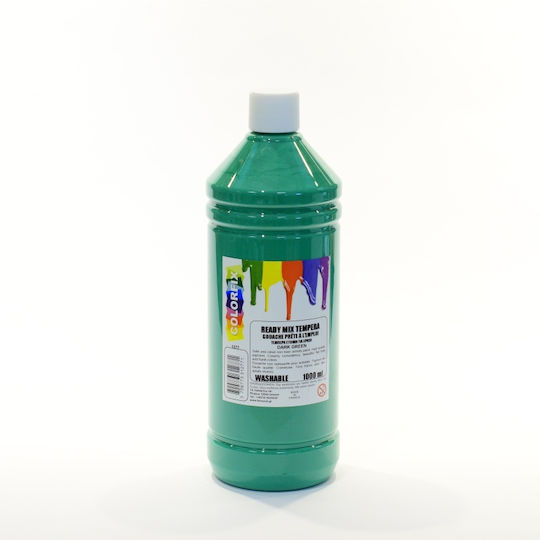 Colorfix Ready Mix Τέμπερα Ζωγραφικής Dark Green σε Μπουκάλι 1000ml
