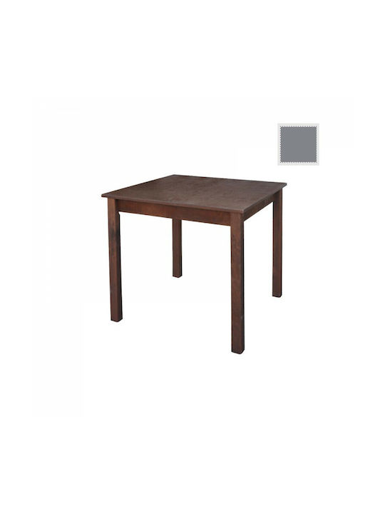 Masă Taverna Din Lemn Masiv Lac Gri Alb 80x70x75cm