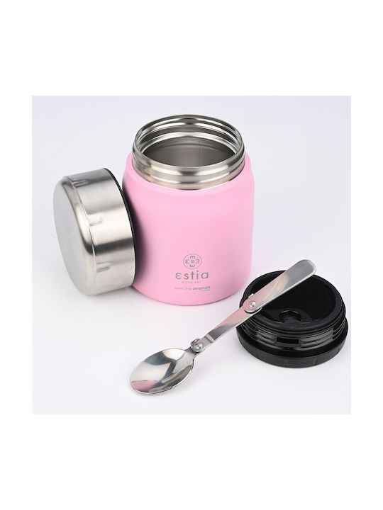 Estia Plastic Thermo Lunch Box Pink 500ml