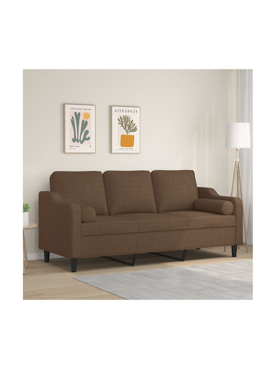 Three-Seater Couch Coffee 198x77x80cm
