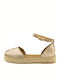 Damen Espadrilles in Gold Farbe